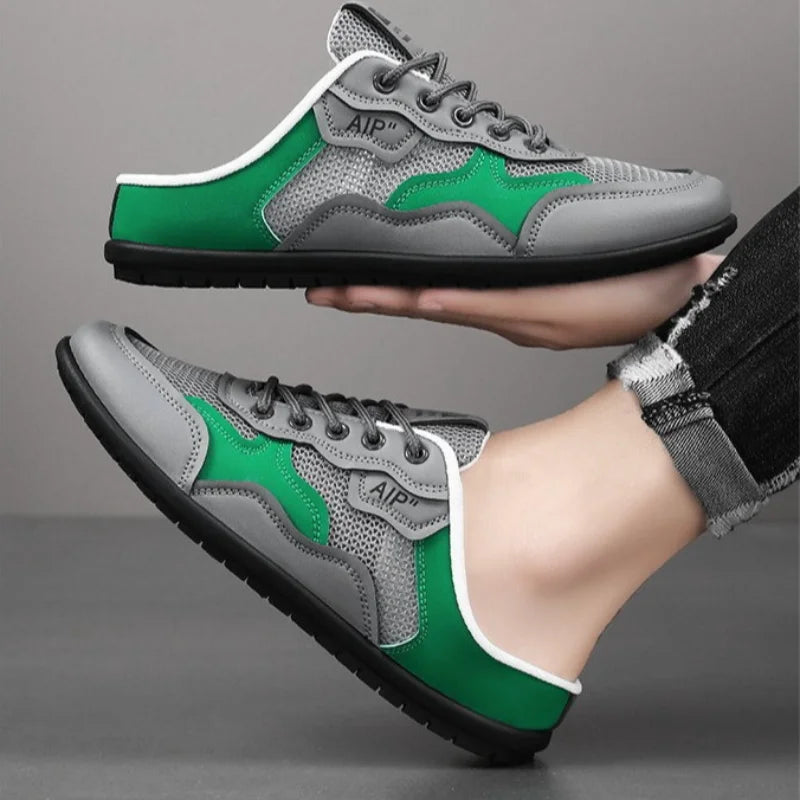 Summer Man Casual Half Slippers Breathable Soft-soled Support Leisure Flats Shoes Outdoor Light No Slip Men Sneakers Sandals 슬리퍼