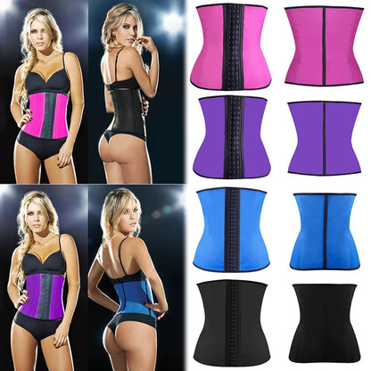 AfruliA Fajas Colombians Girdles Latex Waist Trainer Long Torso Corset Shapewear Slimming Belly Sheath Body Shaper 9 Steel Bones