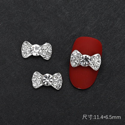 10Pcs Ballet Dance Shoes 3D Nail Charms 8mm Pink Metal Dance Shoes Ribbon Nail Art DIY Kawaii Ballet Bows Manicure Supplies &*&