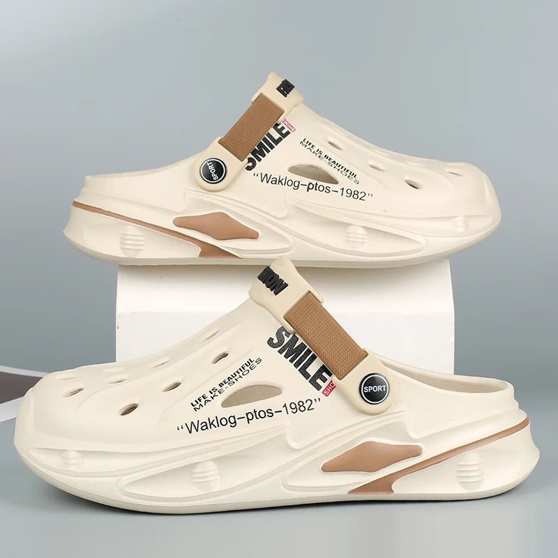 Men Summer Massage Slippers Women Indoor Soft Garden Bottom Slippers Outdoor Sandals Male Flip Flops Sandals Beach Casual Shoes