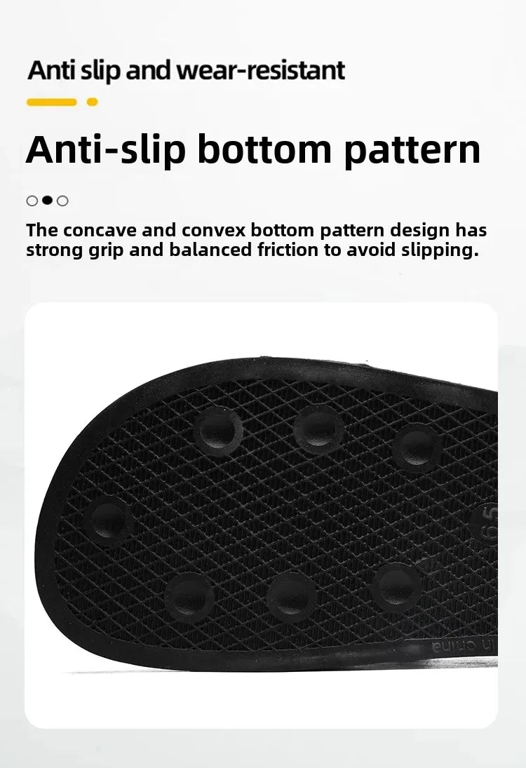 European Style Men's Slippers 2024 Summer Outdoor Plus Size Soft Bottom Casual One-Piece Sandals Rubber Sole Men's Flip Flops
