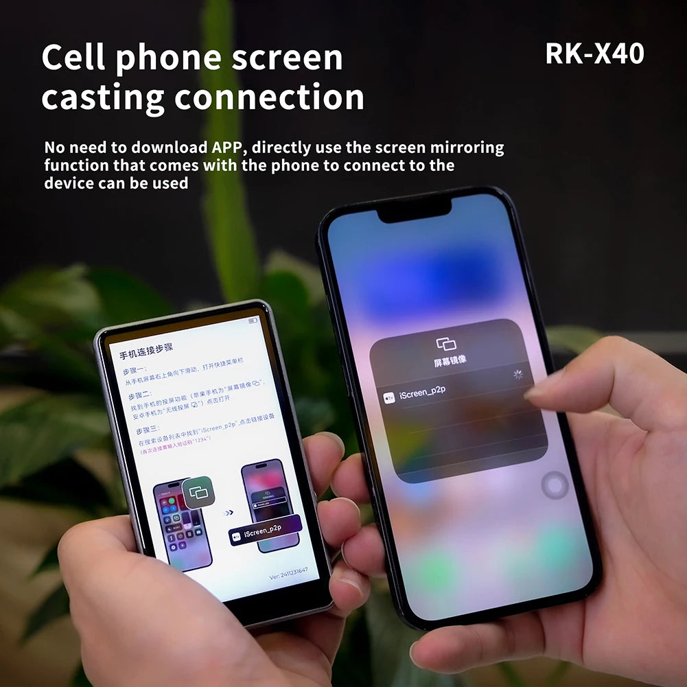 Selfie Monitor Screen with Remote Control Rear Camera Screen Wireless Connection Magnetic Mount Back Screen for Vlog Live Stream