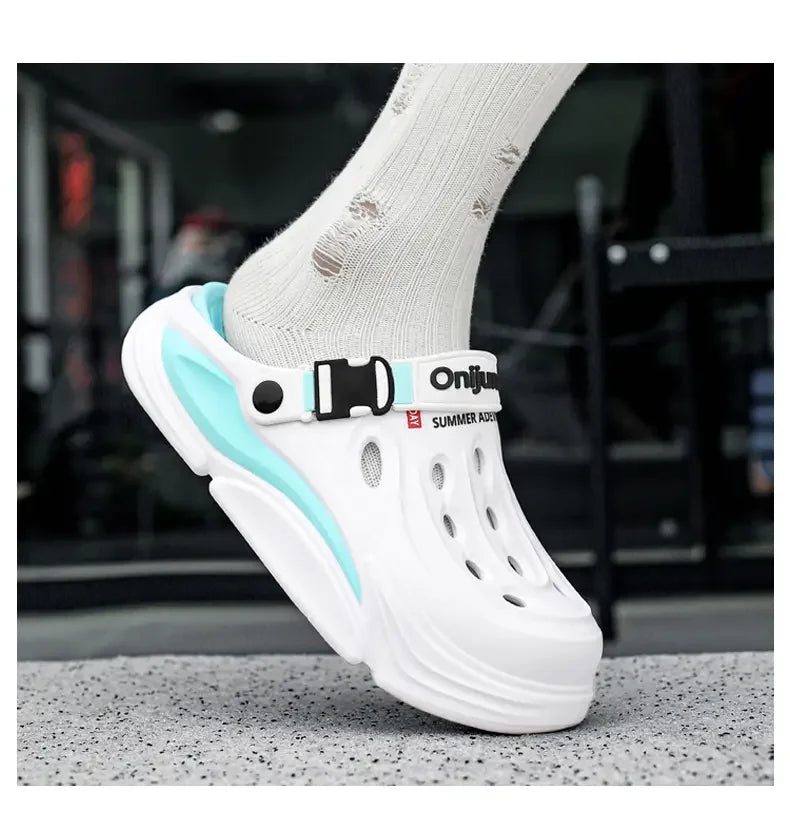 Men Summer Massage Slippers Outdoor Beach Sandals Women Soft Clogs Garden Bottom Indoor Flip Flops Male Sandals Casual Shoes