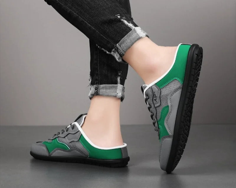 Summer Man Casual Half Slippers Breathable Soft-soled Support Leisure Flats Shoes Outdoor Light No Slip Men Sneakers Sandals 슬리퍼