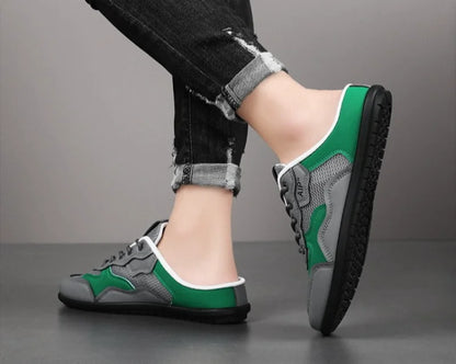 Summer Man Casual Half Slippers Breathable Soft-soled Support Leisure Flats Shoes Outdoor Light No Slip Men Sneakers Sandals 슬리퍼