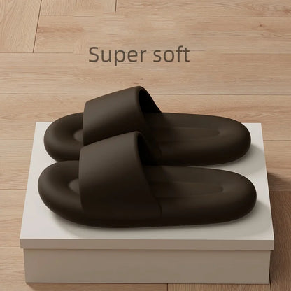 Men's Women's Soft Sole Pillow Slippers Lightweight Open Toe Non Slip EVA Sandals Indoor Outdoor Quick Drying Bathroom Shoes