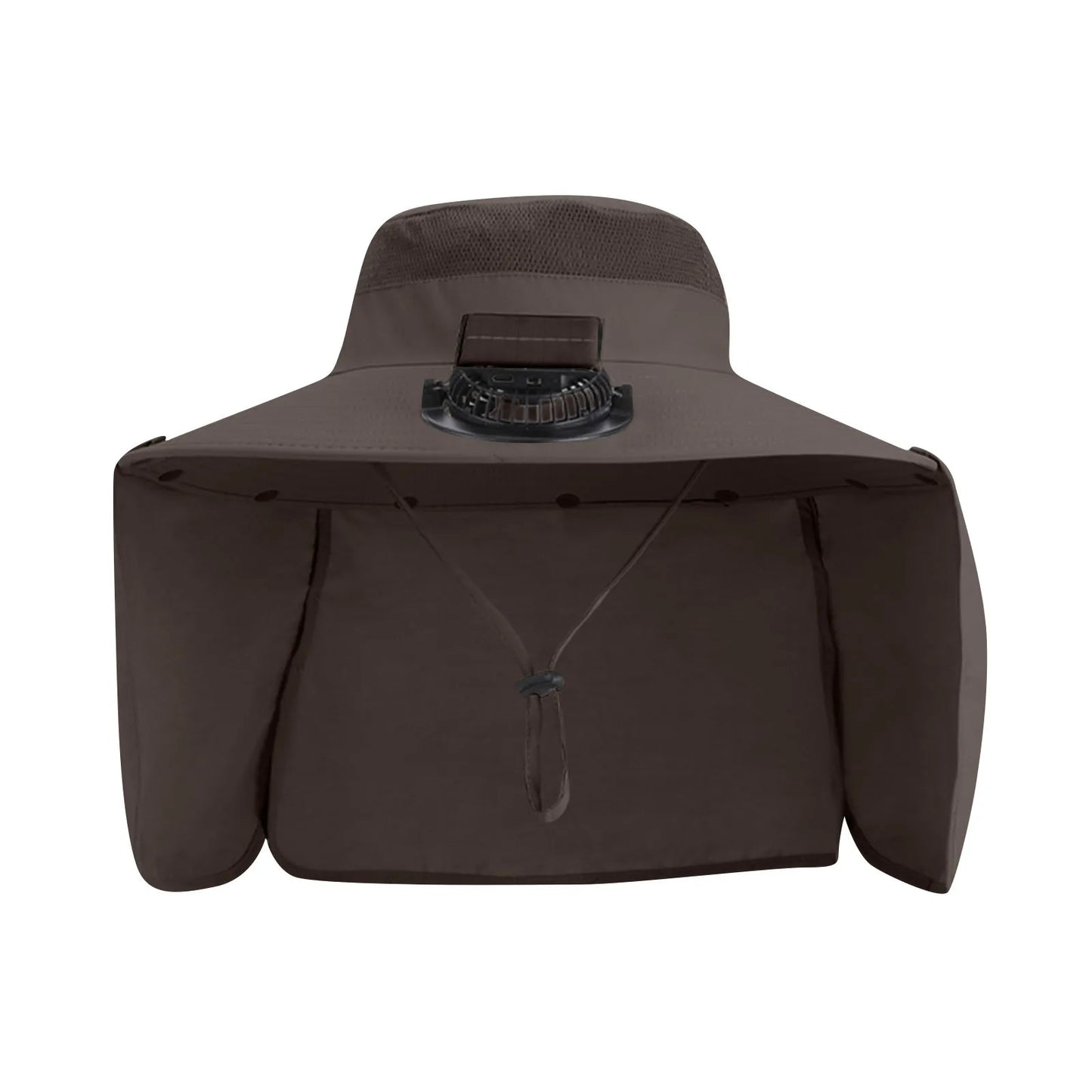Solar-Powered Outdoor Cooling Fan Hat with Adjustable Brim - UV Protection Sun Cap for Fishing, Hiking & Summer Travel