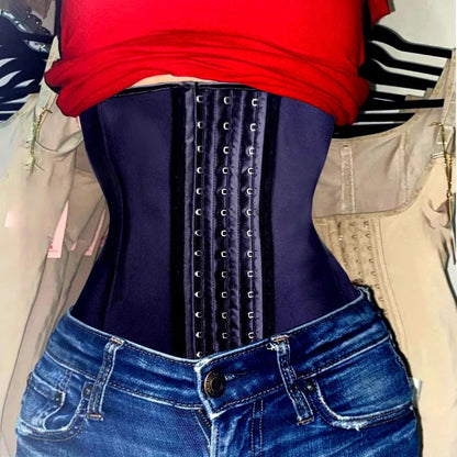 AfruliA Fajas Colombians Girdles Latex Waist Trainer Long Torso Corset Shapewear Slimming Belly Sheath Body Shaper 9 Steel Bones