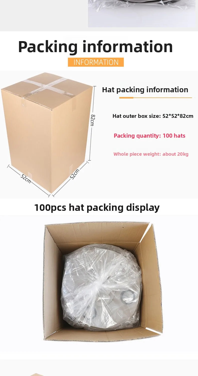 Summer New Dual Solar Fan Hat For Men Outdoor Fishing Sun Protection Visor Hat Large Brim Quick Drying Waterproof Bucket Hat