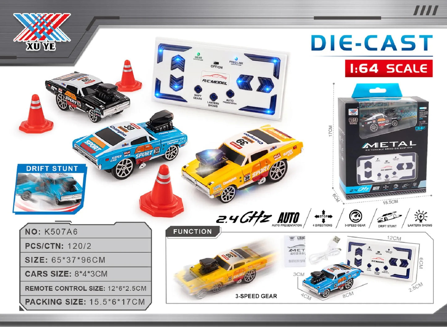 New English 2.4GHZ Mini Desktop Remote Control Car Alloy Car Speed Drift Children's RC Remote Control Toy Car Gift