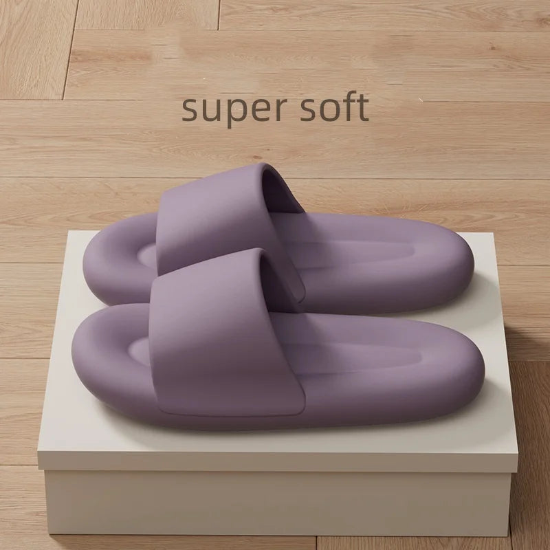 Men's Women's Soft Sole Pillow Slippers Lightweight Open Toe Non Slip EVA Sandals Indoor Outdoor Quick Drying Bathroom Shoes