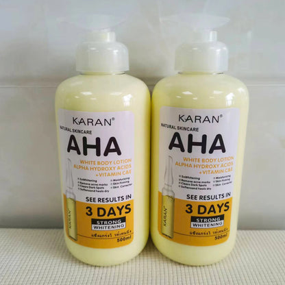 500ml Whitening Body Cream Hydroxy Acids Vitamin C&E Moisturizing Lightening Body Lotion Skin Care Remove Acne Marks