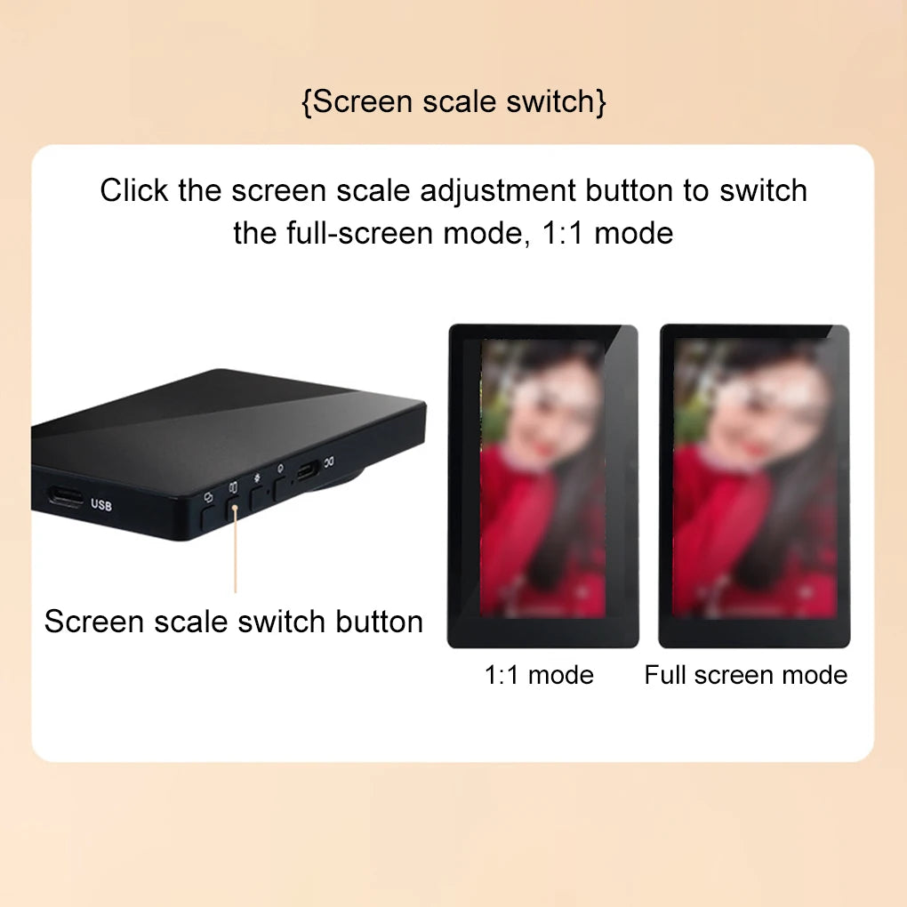 Smartphone Wireless Magnetic Monitor Screen Phone Rear Camera For Vlog Live Stream Video Recording for iPhone Android phone