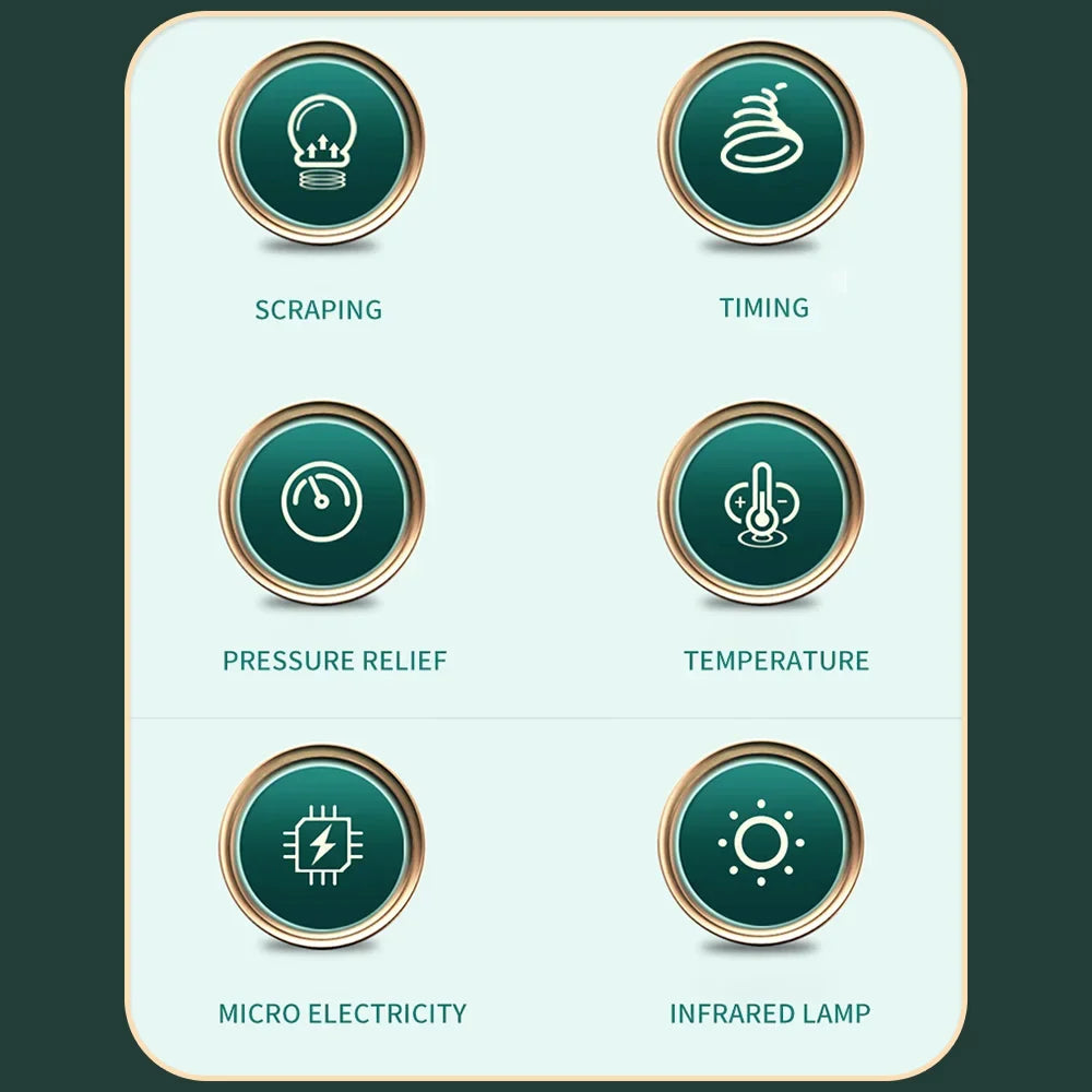 12 Levels Electric Cupping Massager Vacuum Suction Cup GuaSha  Anti Cellulite Scraping Heating Body Slimming Massage Therapy