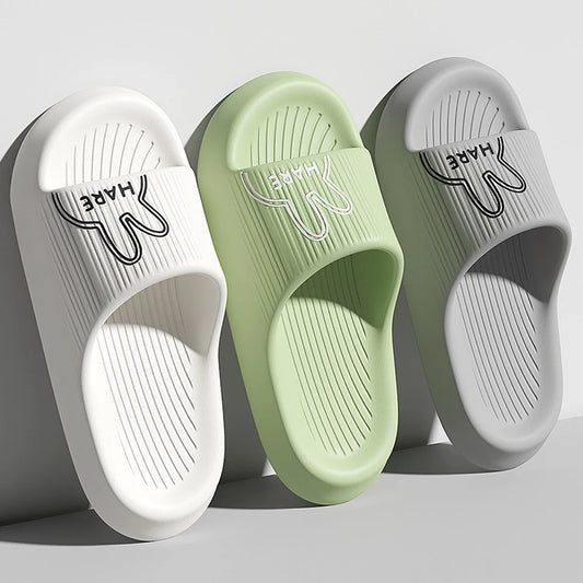 ZHIDA Summer Women Slippers Bath Thick Platform Non-Slip Indoor Home Shoes Cartoon Flip Flops Outdoor Beach Sandals Ladies Slide