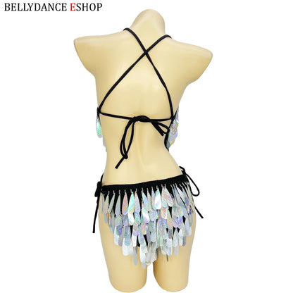 Sparkly Beaded One-Piece Bodysuit Sexy Party Show Club Wear Rave Nightclub Outfit gogo costume Stage Performance Dance Clothes
