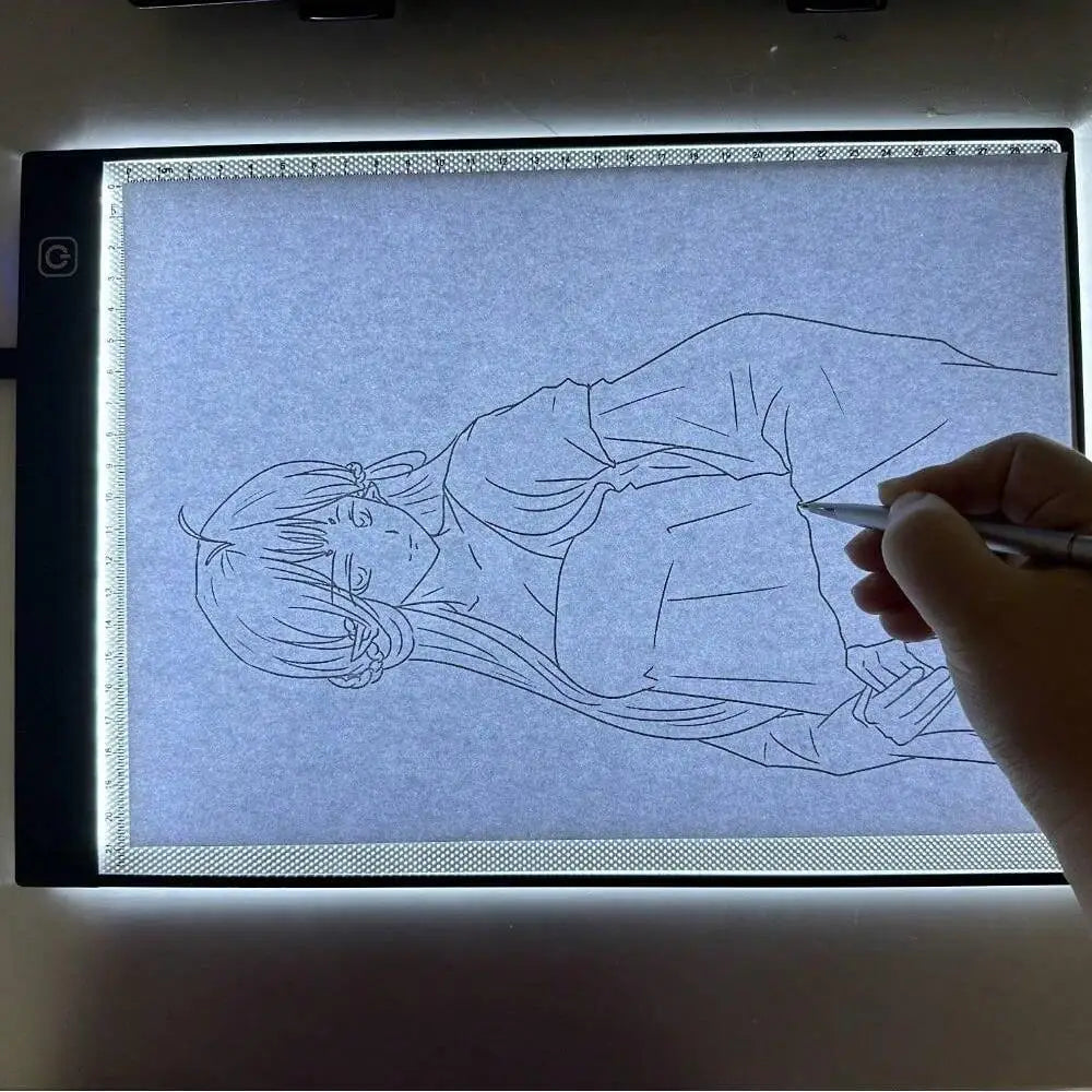 1pc A4 Digital Graphics Tablet: LED Light Box Pad for Writing, Painting, Drawing and Tracing - USB Electronic Art Copy Board