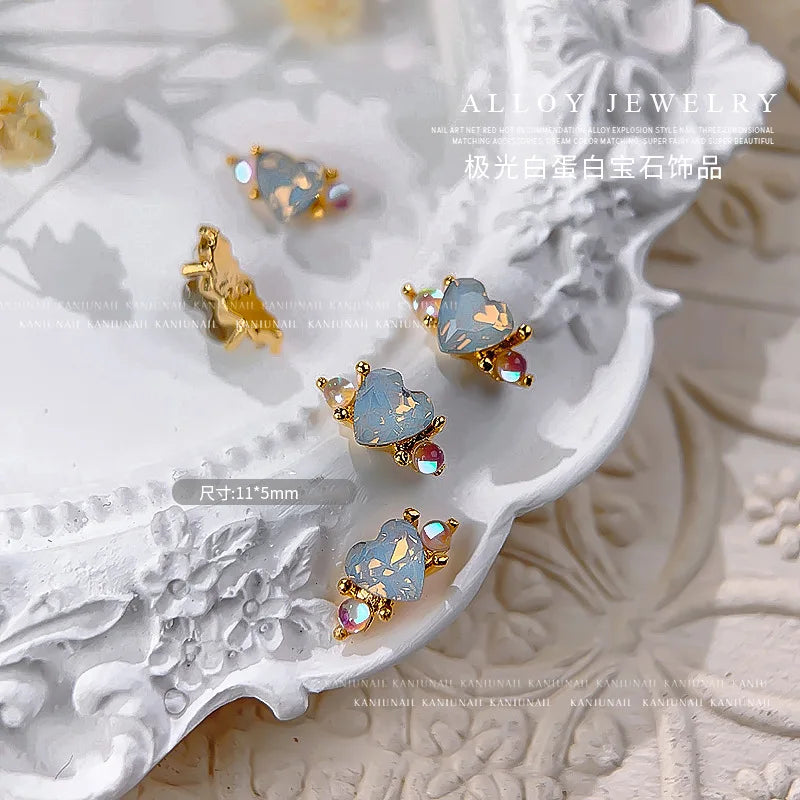 10Pcs Ballet Dance Shoes 3D Nail Charms 8mm Pink Metal Dance Shoes Ribbon Nail Art DIY Kawaii Ballet Bows Manicure Supplies &*&