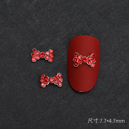 10Pcs Ballet Dance Shoes 3D Nail Charms 8mm Pink Metal Dance Shoes Ribbon Nail Art DIY Kawaii Ballet Bows Manicure Supplies &*&