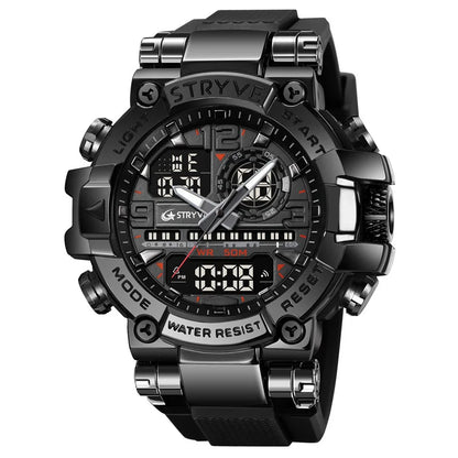 UTHAI CQ254 Fashion Sports electronics Watch Colorful Night Light Man watch Waterproof Multi functional Clock watches for man