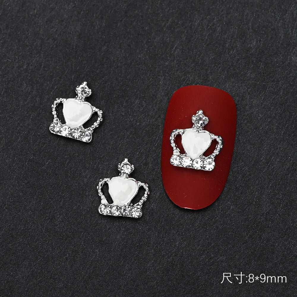 10Pcs Ballet Dance Shoes 3D Nail Charms 8mm Pink Metal Dance Shoes Ribbon Nail Art DIY Kawaii Ballet Bows Manicure Supplies &*&