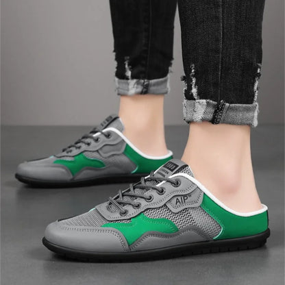 Summer Man Casual Half Slippers Breathable Soft-soled Support Leisure Flats Shoes Outdoor Light No Slip Men Sneakers Sandals 슬리퍼