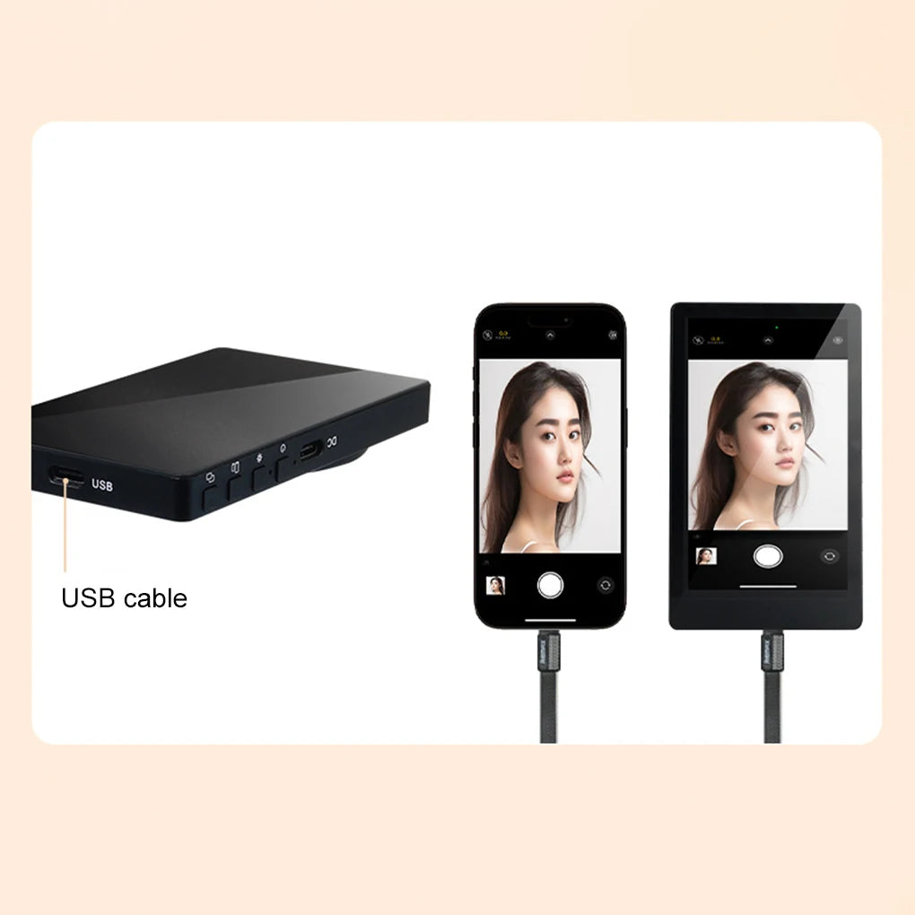Smartphone Wireless Magnetic Monitor Screen Phone Rear Camera For Vlog Live Stream Video Recording for iPhone Android phone