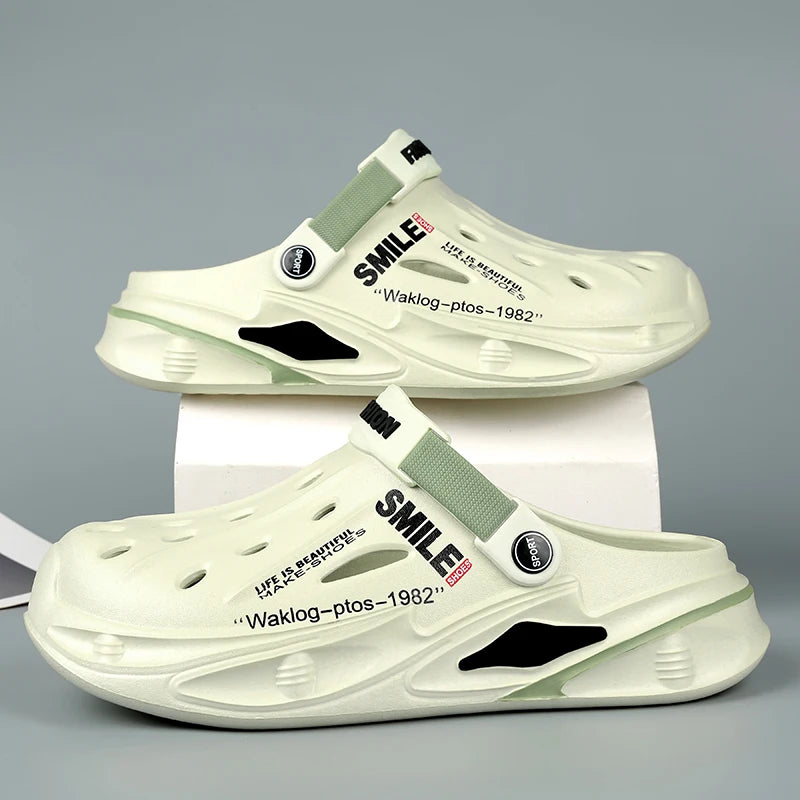 Men Summer Massage Slippers Women Indoor Soft Garden Bottom Slippers Outdoor Sandals Male Flip Flops Sandals Beach Casual Shoes