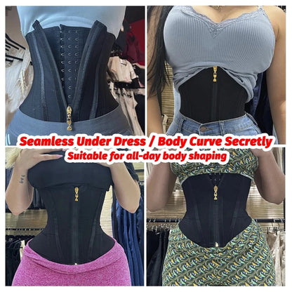 Mesh Corset Reducing Shaper Girdles Colombian Hourglass Body Sculpting Binders Belt Modeling Strap Postpartum Fajas Shapewear