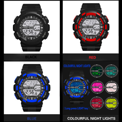 Multifunction Men's Sports Watch Led Digital Watch Big Dial  Luminous Men Sport Watch Luminous Electronic Watch