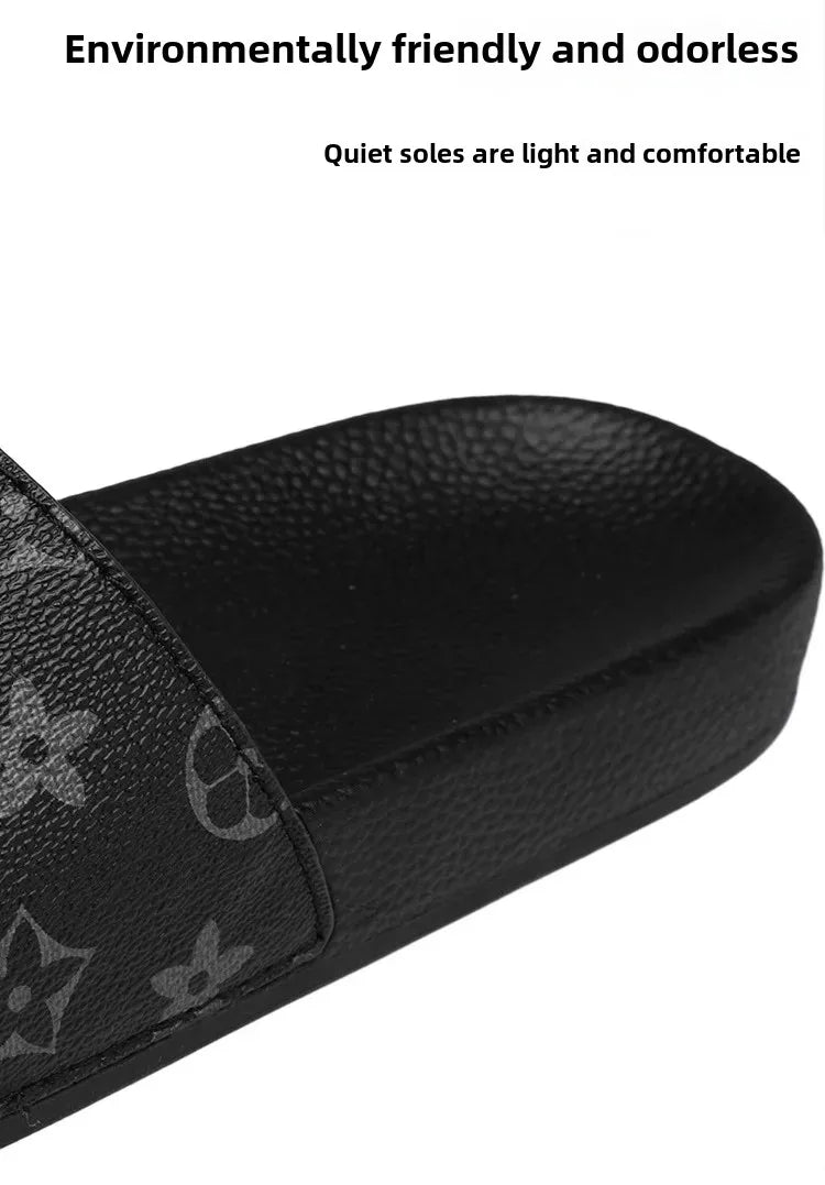 European Style Men's Slippers 2024 Summer Outdoor Plus Size Soft Bottom Casual One-Piece Sandals Rubber Sole Men's Flip Flops