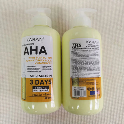 500ml Whitening Body Cream Hydroxy Acids Vitamin C&E Moisturizing Lightening Body Lotion Skin Care Remove Acne Marks