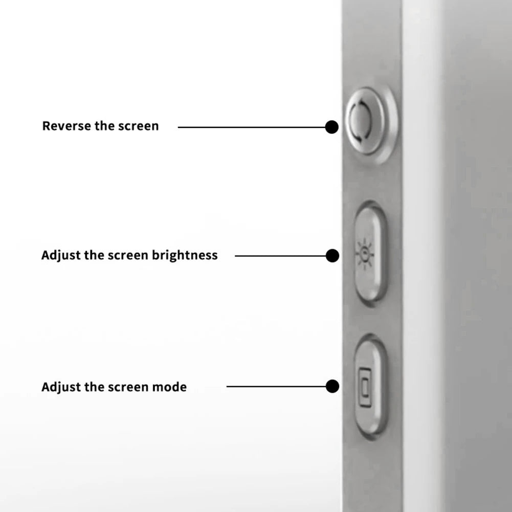 Selfie Monitor Screen with Remote Control Rear Camera Screen Wireless Connection Magnetic Mount Back Screen for Vlog Live Stream