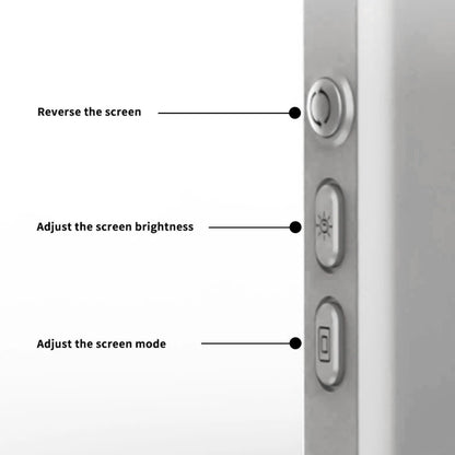 Selfie Monitor Screen with Remote Control Rear Camera Screen Wireless Connection Magnetic Mount Back Screen for Vlog Live Stream