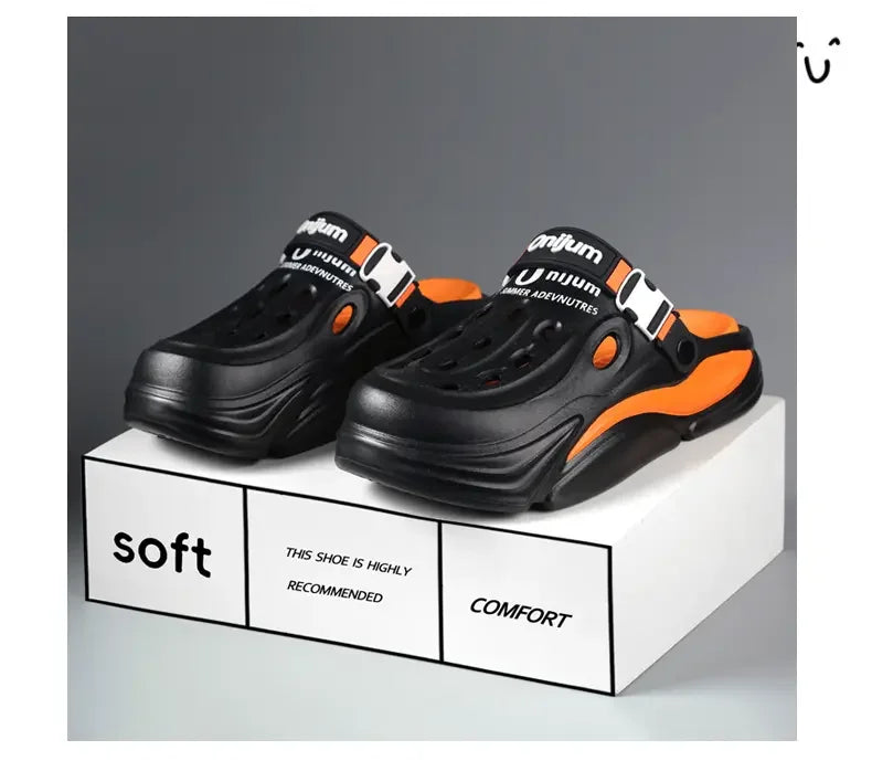 Men Summer Massage Slippers Outdoor Beach Sandals Women Soft Clogs Garden Bottom Indoor Flip Flops Male Sandals Casual Shoes