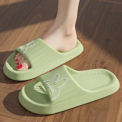 ZHIDA Summer Women Slippers Bath Thick Platform Non-Slip Indoor Home Shoes Cartoon Flip Flops Outdoor Beach Sandals Ladies Slide