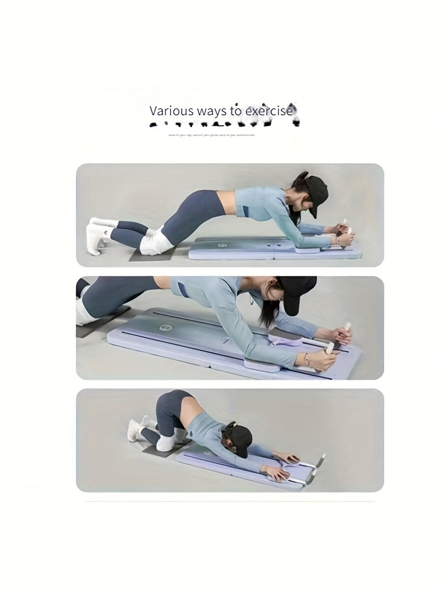 Multi-Functional Core Training Fitness Slider, PP Material, Automatic Rebound Abdominal Muscle Trainer, Home Workout Equipment with Support for Diverse Exercises - Uncharged