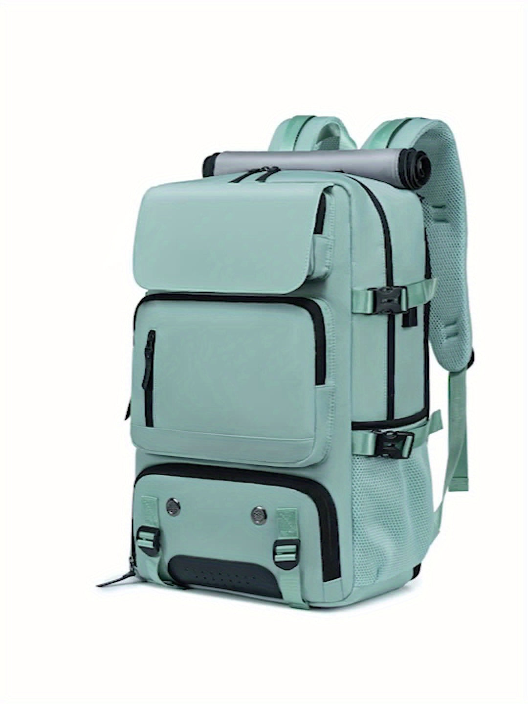 Large Capacity Multi-Functional Backpack - Spacious Hiking & Camping Knapsack with Shoes Compartment, USB Charging Port, Padded Laptop Sleeve, and Multiple Compartments - Ideal for Men, Women, Business, College, and Outdoor E